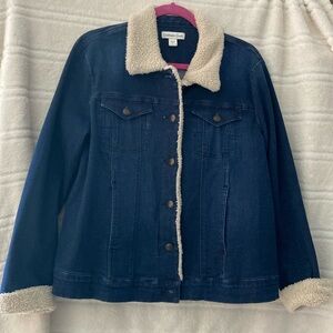 Coldwater Creek Blue Jean Jacket Size L